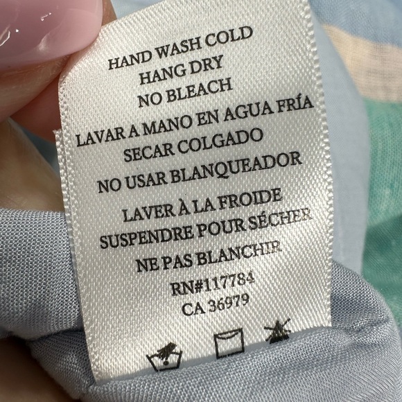 Rails Ari dress multi colored stripe linen blend size XL - Picture 10 of 10